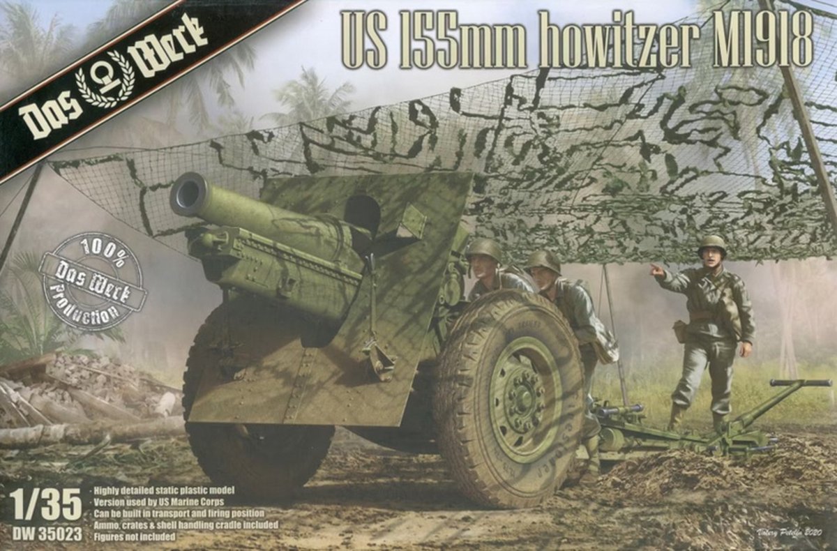 Das Werk | 35023 | US 155mm Howitzer M1918 | 1:35